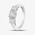 9ct White Gold 1.00ct Certificated Brilliant Cut Lab Grown Diamond Three Stone Ring LGR5026-100 (WG)
