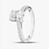 9ct White Gold 1.20ct Oval & Brilliant Cut Lab Grown Diamond Shoulder Set Solitaire Ring LGR35520-120 