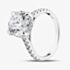 9ct White Gold 4.50ct Certificated Round Cut Lab Grown Diamond Shoulder Set Solitaire Ring LGR46907-450SF (WG)(CERT)