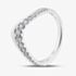 9ct White Gold 0.33ct Certificated Round Cut Lab Grown Diamond Wishbone Ring LGR46549-33 (WG)(CERT)