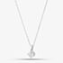 9ct White Gold 0.50ct Brilliant Cut Lab Grown Diamond Necklace LGP3119-50AN (WG)