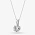 9ct White Gold 1.00ct Certificated Brilliant Cut Lab Grown Diamond Pendant Necklace LGP3119-100 (WG)