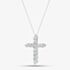 9ct White Gold 1.00ct Lab Grown Diamond Cross Necklace LGP40662-100 (WG)