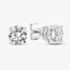 9ct White Gold 2.00ct Certificated Brilliant Cut Lab Grown Diamond Stud Earrings LGE2534-200 (WG)