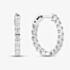 9ct White Gold 1.00ct Lab Grown Diamond Hoop Earrings LGE41046-100
