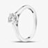 Silver 0.50ct Certificated Round Cut Lab Grown Diamond Solitaire Ring LGR44406-50SF (SIL)(CERT)