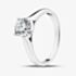 Silver 1.00ct Certificated Round Cut Lab Grown Diamond Solitaire Ring LGR44406-100SF (SIL)(CERT)