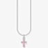 THOMAS SABO Pink Cubic Zirconia Cross Necklace KE2226-051-9-L45V