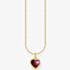 THOMAS SABO Gold Plated Red Heart Necklace KE2268-414-10-L45V