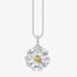 THOMAS SABO Ladies Silver Flower Pendant Necklace KE2086-051-4-L45V