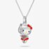 THOMAS SABO Hello Kitty Red Heart Cubic Zirconia Charm Necklace KE2390-M06-10-L50V