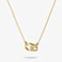 THOMAS SABO Together 18ct Yellow Gold Plated Cubic Zirconia Interlinked Pendant KE2385-M01-14-L45V