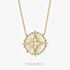 THOMAS SABO 18ct Yellow Gold Plated Cubic Zirconia Star Talisman Pendant KE2393-M01-14-L45V