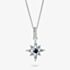 THOMAS SABO Sterling Silver & Blue Crystal Star Pendant KE2394-166-1-L50