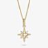 THOMAS SABO 18ct Yellow Gold Plated Cubic Zirconia Star Pendant KE2394-M01-14-L50