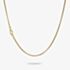 THOMAS SABO Rebel Steel Yellow Gold Tone 2.7mm Box Chain KE2400-S02-39-L55