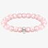 THOMAS SABO As We Love 19cm Rose Quartz Oval Bead Bracelet X0292-034-9-L19