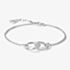 THOMAS SABO Together Sterling Silver Cubic Zirconia Intertwined Bracelet A2233-051-14
