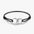 THOMAS SABO Together Black Textile Cubic Zirconia Intertwined Bracelet A2236-051-11