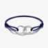 THOMAS SABO Together Blue Textile Cubic Zirconia Intertwined Bracelet A2236-051-32