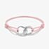 THOMAS SABO Together Pink Textile Cubic Zirconia Intertwined Bracelet A2236-051-9