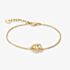THOMAS SABO Together 18ct Yellow Gold Plated Cubic Zirconia Interlinked Bracelet A2239-M01-14