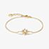 THOMAS SABO 18ct Yellow Gold Plated Cubic Zirconia Star Bracelet A2246-M01-14