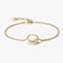 THOMAS SABO 18ct Yellow Gold Plated Mother of Pearl Halo Bracelet A2234-M01-14