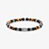 THOMAS SABO Blackened Sterling Silver Black Onyx & Tiger's Eye Beaded Bracelet A2087-507-7