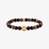 THOMAS SABO 18ct Yellow Gold Plated Sterling Silver Tiger's Eye Beaded Bracelet A2145-324-2