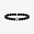 THOMAS SABO Blackened Sterling Silver Obsidian Beaded Bracelet A2145-705-11