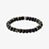 THOMAS SABO Blackened Sterling Silver Obsidian & Tiger's Eye Beaded Bracelet A2196-806-11