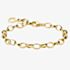 THOMAS SABO 18ct Gold Plated Oval Belcher Charm Bracelet X0031-413-39