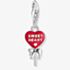 THOMAS SABO Red Heart Sweet Heart Lollipop Charm 2072-664-10
