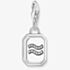 THOMAS SABO Silver Octagonal Cubic Zirconia Aquarius Charm 2143-643-21