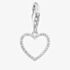 THOMAS SABO As We Love Silver Cubic Zirconia Open Heart Dropper Charm 2203-051-14
