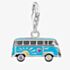 THOMAS SABO Ladies Silver Blue VW Hippie Bus Charm 2210-664-7