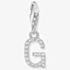 THOMAS SABO Silver Cubic Zirconia Letter G Charm 1939-051-14