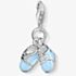 THOMAS SABO Silver Blue Enamel Bootees Charm 0822-007-1