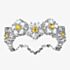 THOMAS SABO Ladies Silver Cubic Zirconia Multi Daisy Ring TR2337-051-4