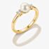 THOMAS SABO Classics 18ct Gold Plated Freshwater Pearl Ring TR2370-M01-14