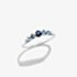 THOMAS SABO Sterling Silver & Blue Crystal Five Stone Ring TR2551-166-1