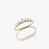 THOMAS SABO 18ct Yellow Gold Plated Cubic Zirconia Five Stone Ring TR2551-M01-14