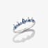 THOMAS SABO Sterling Silver & Blue Crystal Tiara Ring TR2552-166-1