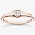 THOMAS SABO Rose Gold Plated Bezel Set Heart Ring TR2390-416-14