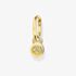 THOMAS SABO Gold Plated Single White Cubic Zirconia Drop Hoop Earrings CR720-414-39