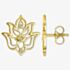 THOMAS SABO Ladies Gold Plated Diamond Lotus Flower Ornamentation Earrings D_H0007-924-39