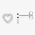 THOMAS SABO Stone Set Open Heart Stud Earrings H1945-051-14