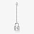 THOMAS SABO Silver & Cubic Zirconia Padlock Dropper Single Stud Earring H2213-051-14