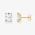 THOMAS SABO Gold Plated White Stone Stud Earrings H2201-414-14